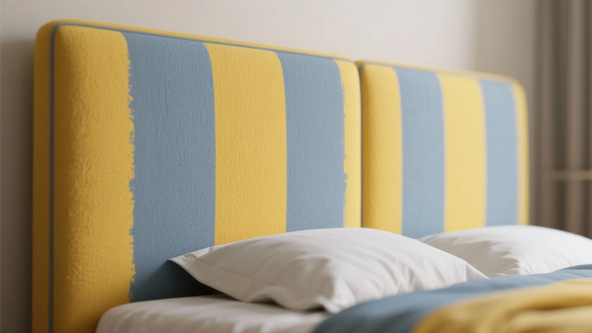 3. Stripes or Two-Tone Bedhead