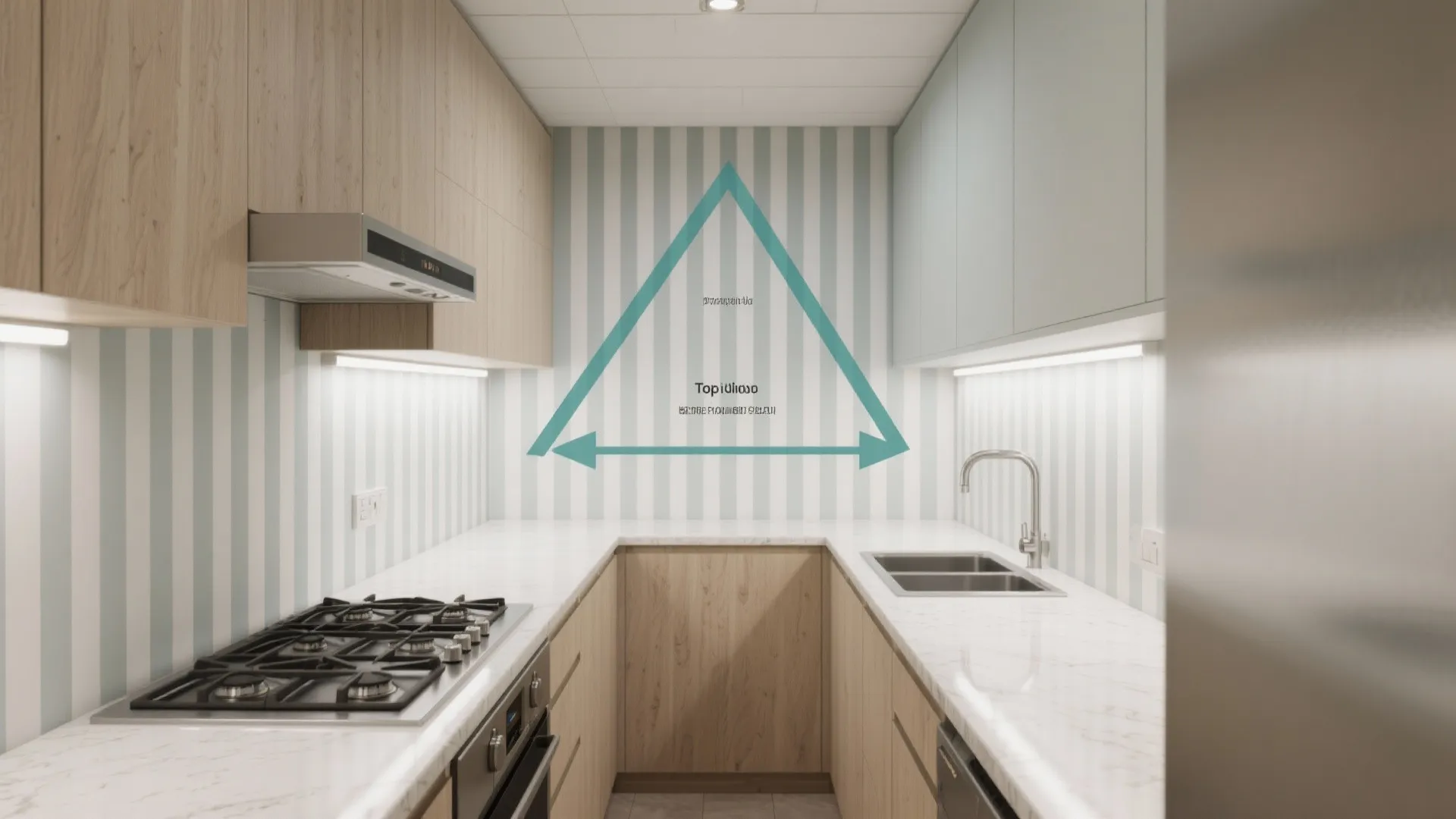 1) Vertical Stripes to Stretch the Room