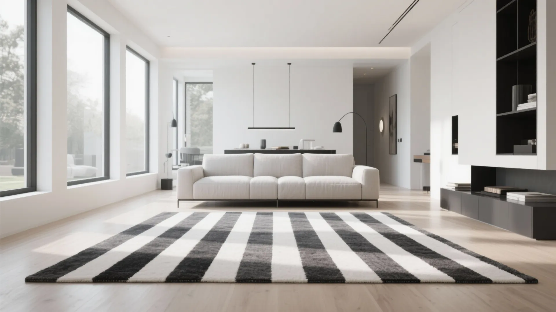 3. High-contrast modern stripes