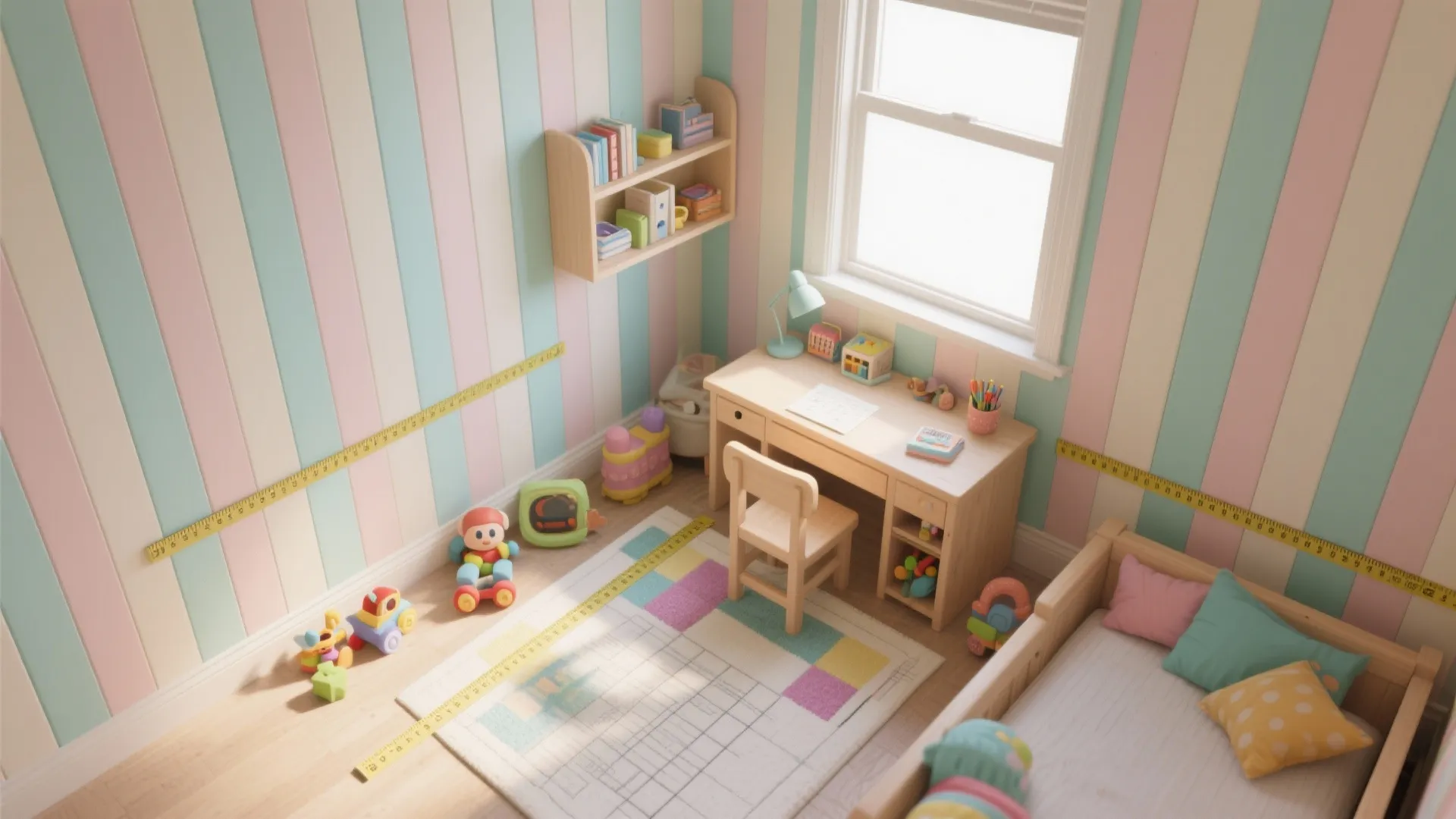 5. Stripes and Geometric Accents for a Playful Touch