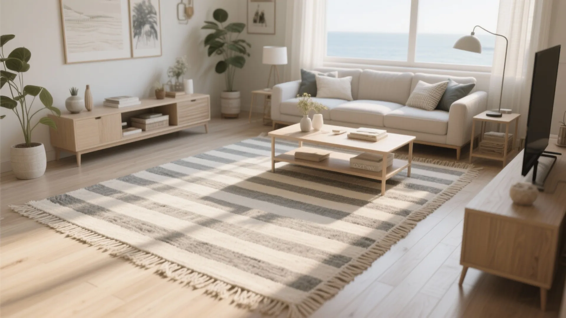 Striped Patterns to Extend the Visual Space