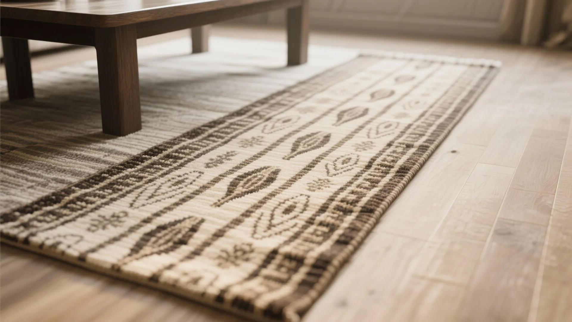 5. Patterned Runner to Extend Visual Length