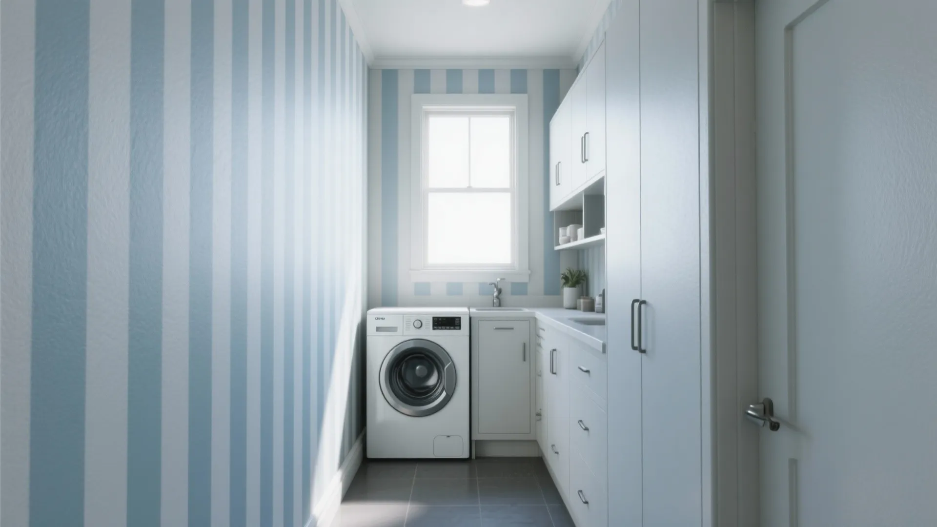 2. Stripes to Stretch the Room