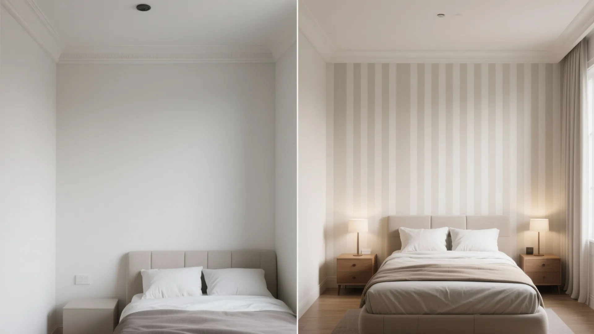 Vertical Stripes to Stretch the Ceiling