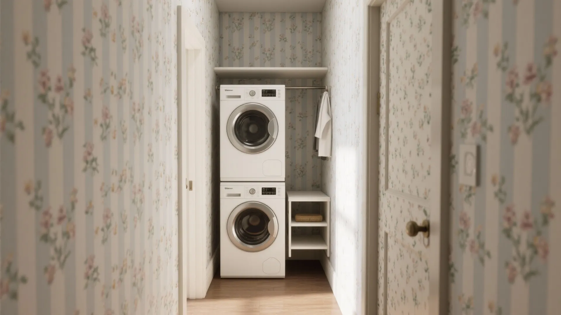 3. Tiny Prints and Stripes to Make Narrow Rooms Cozy