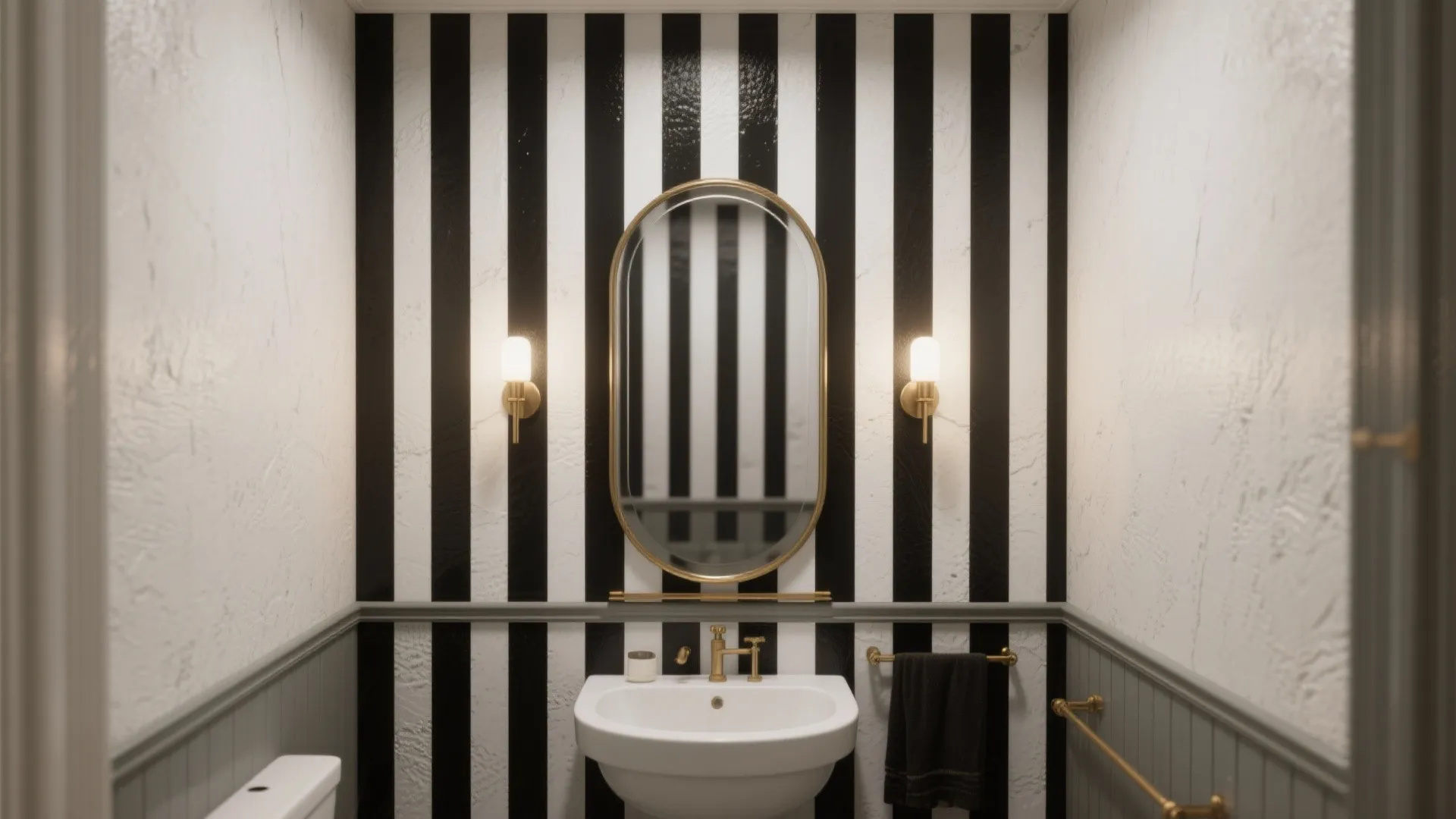 1. Bold Black-and-White Stripes