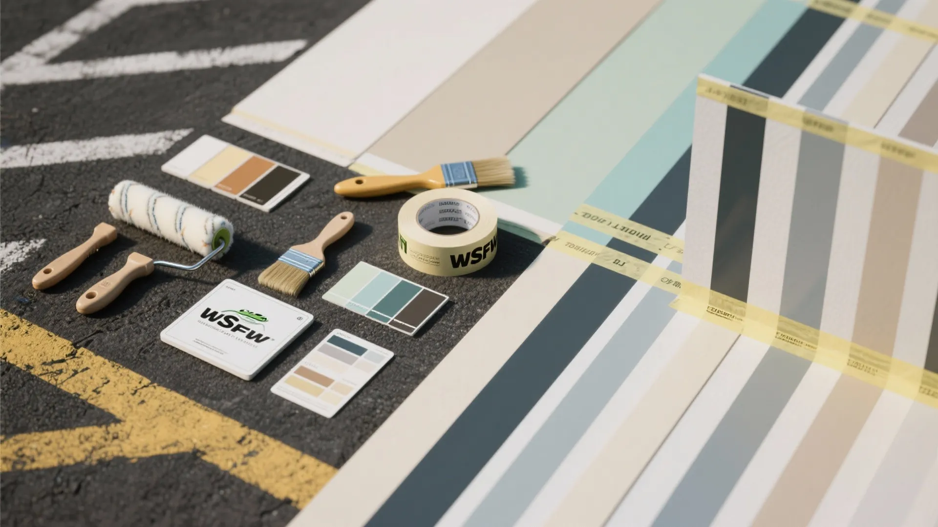 5. Use vertical striping and washable finishes to add depth