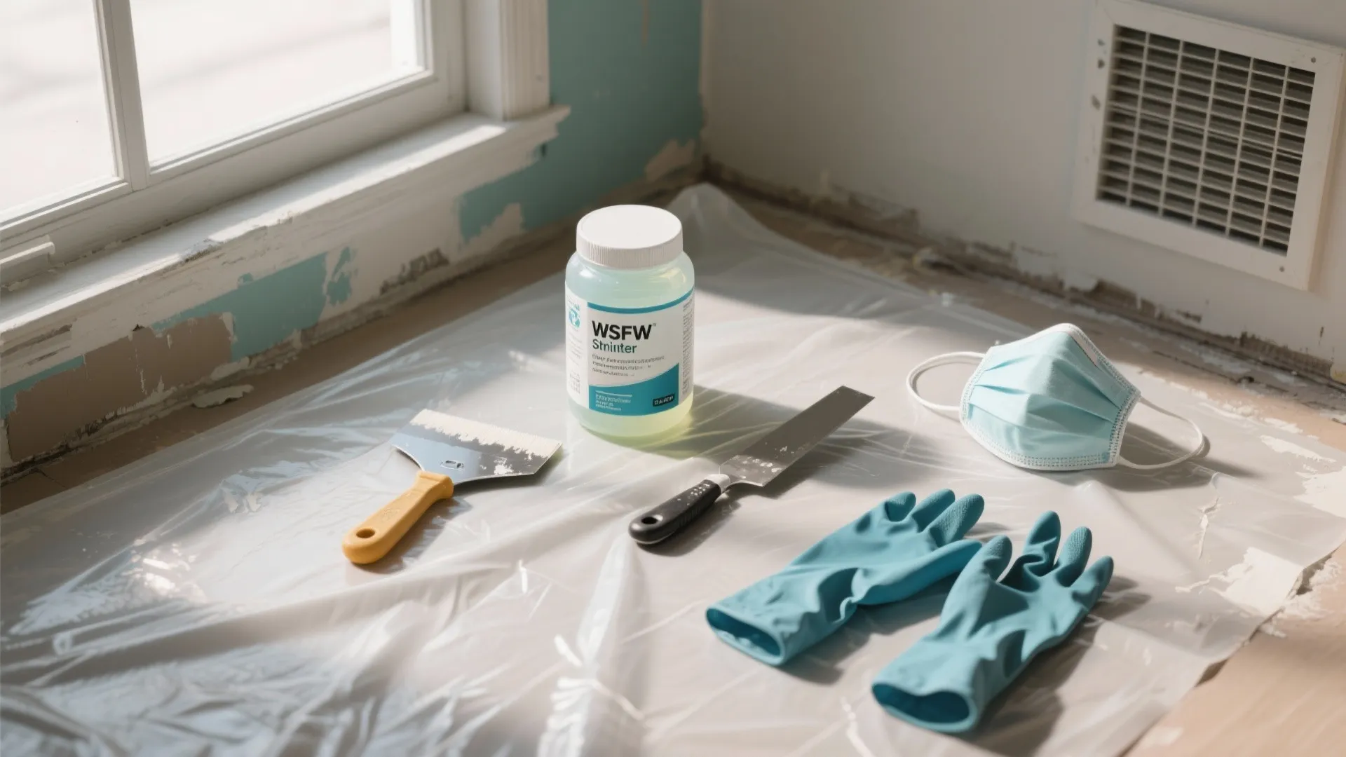 Use chemical strippers carefully for stubborn layers