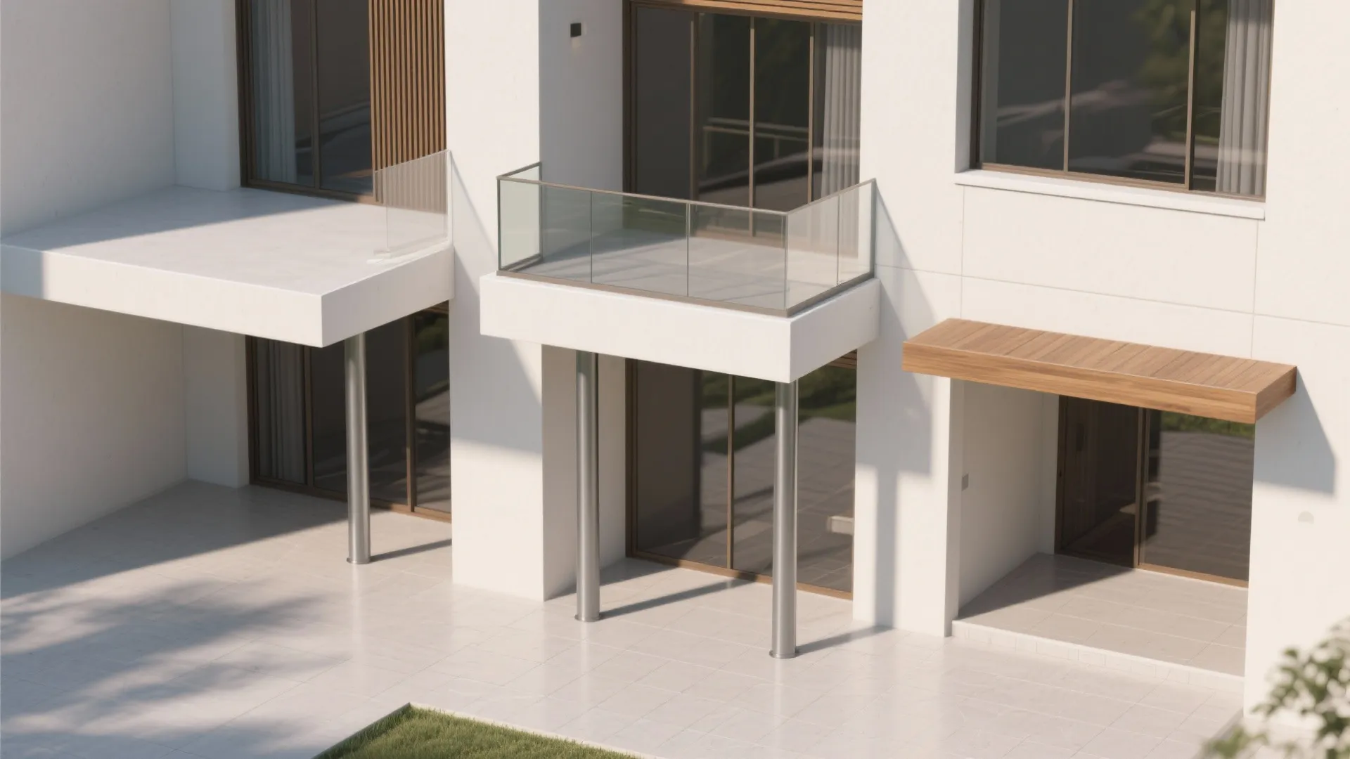 Choose your structure: cantilever, posts, or a recessed loggia