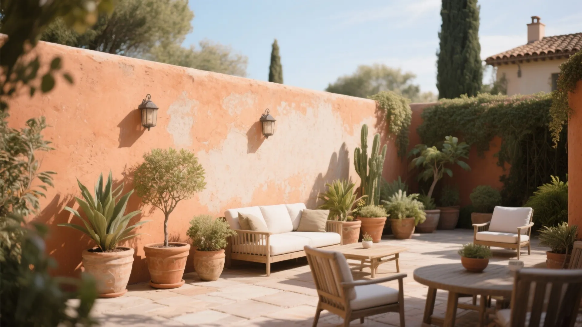 Stucco Finish with Color Wash