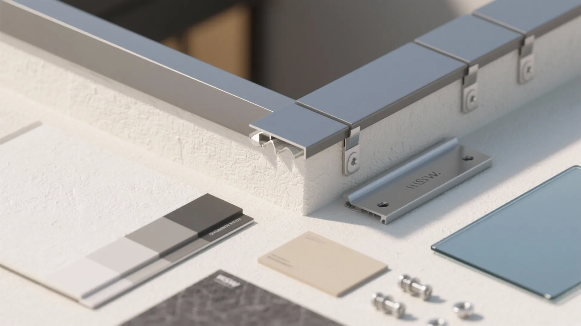 Material Mix: Stucco + Metal Banding