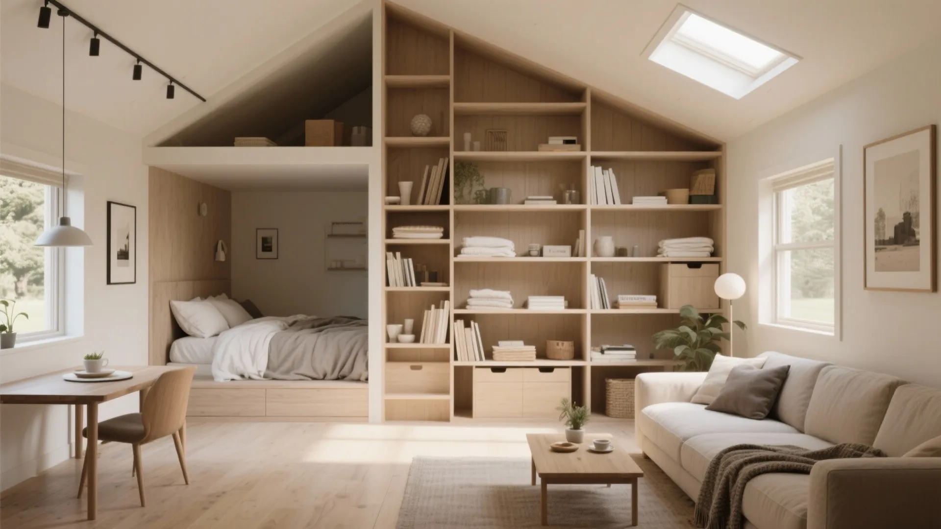 1. The Open Studio-with-a-bedroom-nook