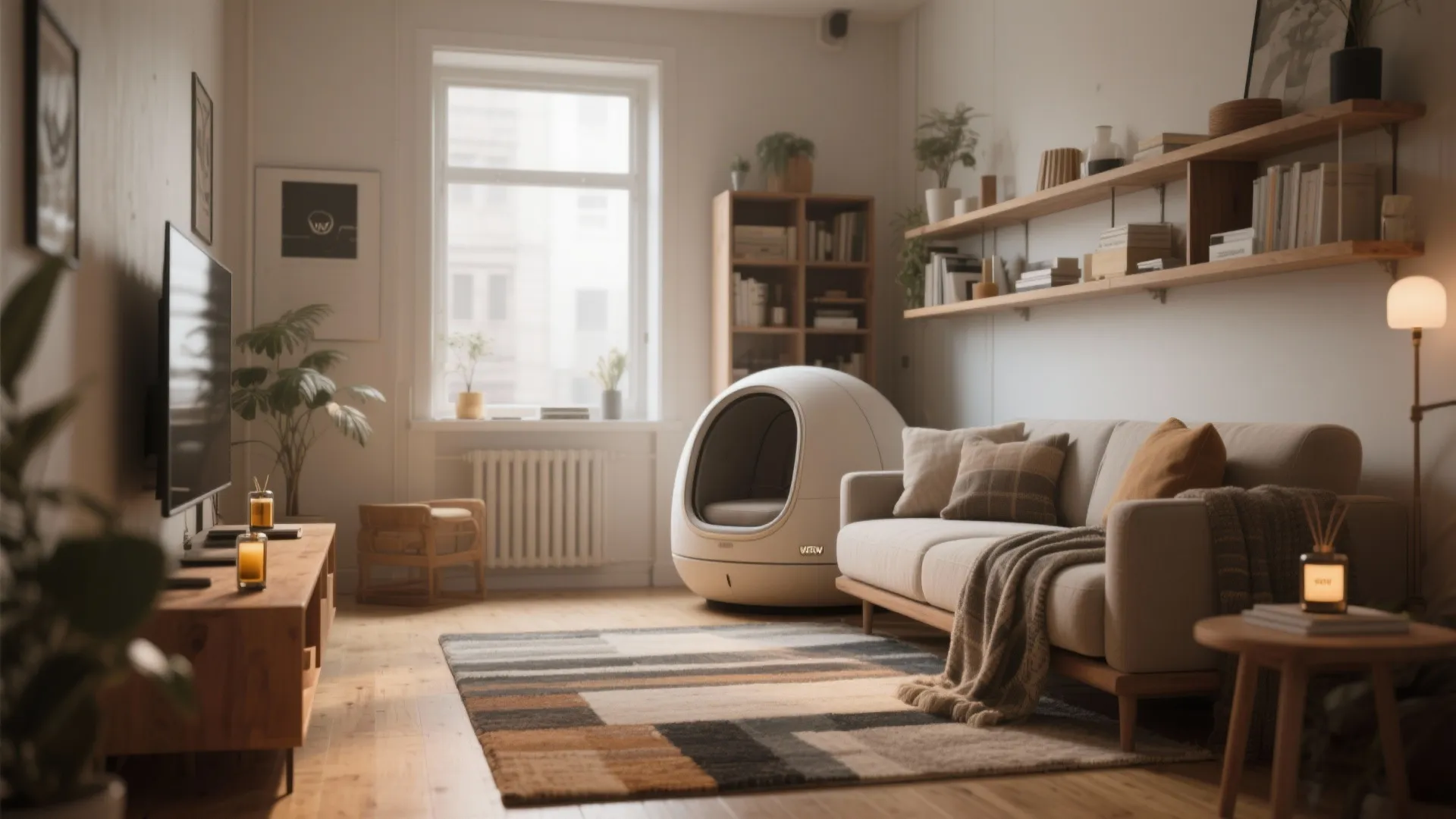 5. Create scent layers in studios and tiny living rooms