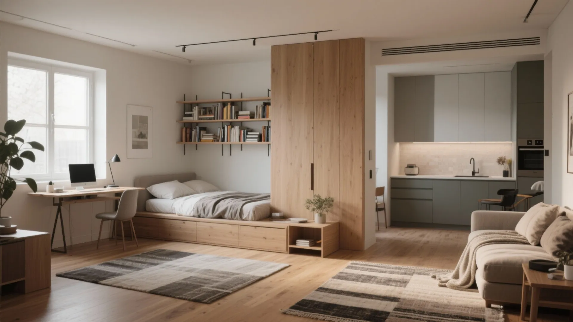 1. The Studio with Zoned Living