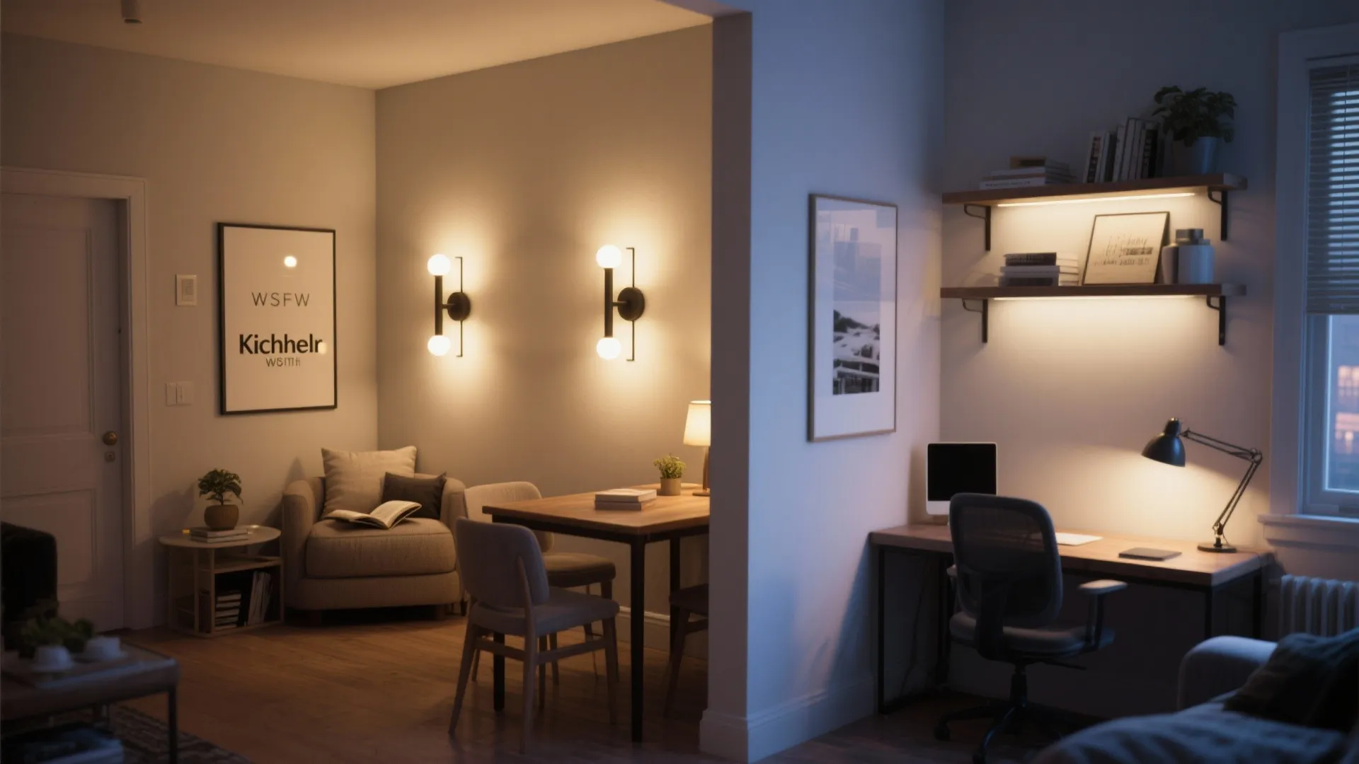 5. Create zones in open-plan micro-apartments