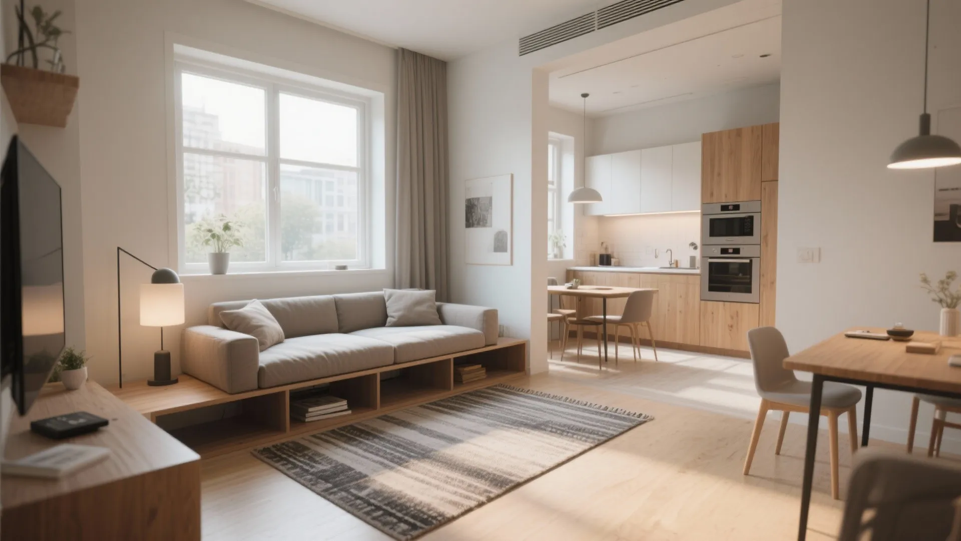 Tip 5: Let the daybed define zones in a studio