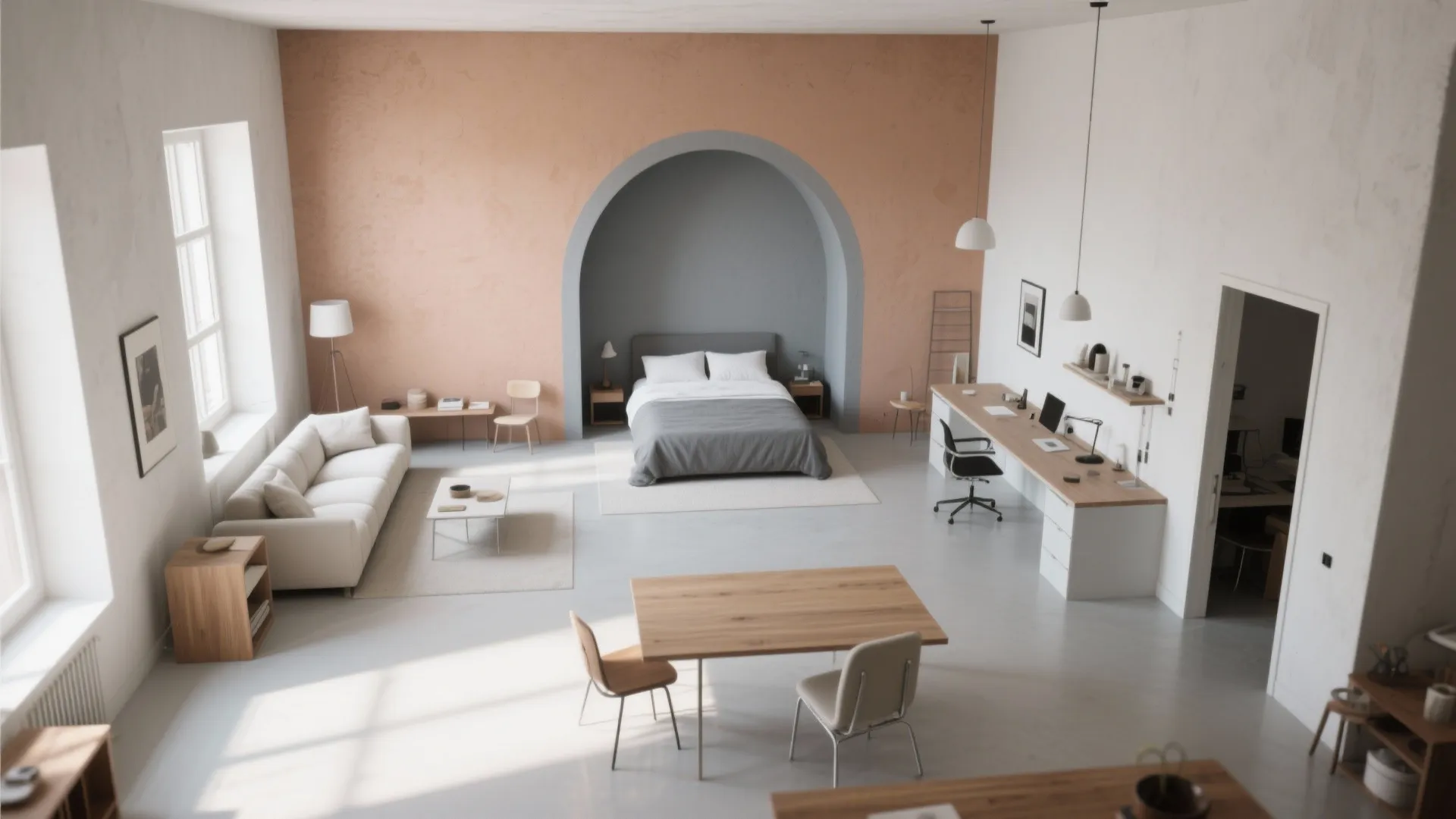 Color-Blocking to Zone a Studio