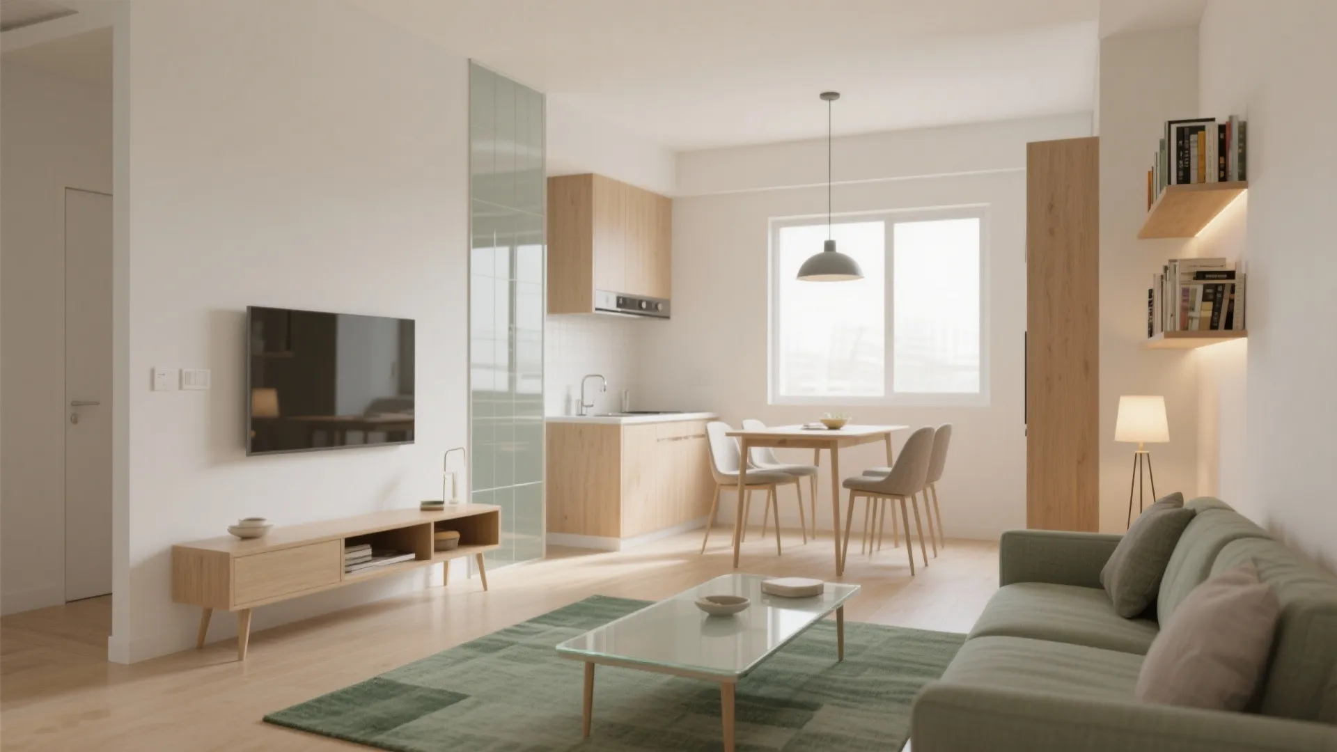 Studio-style zoning that feels open, not cramped