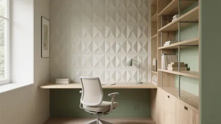 5 smart ideas: 3D wallpaper for study room