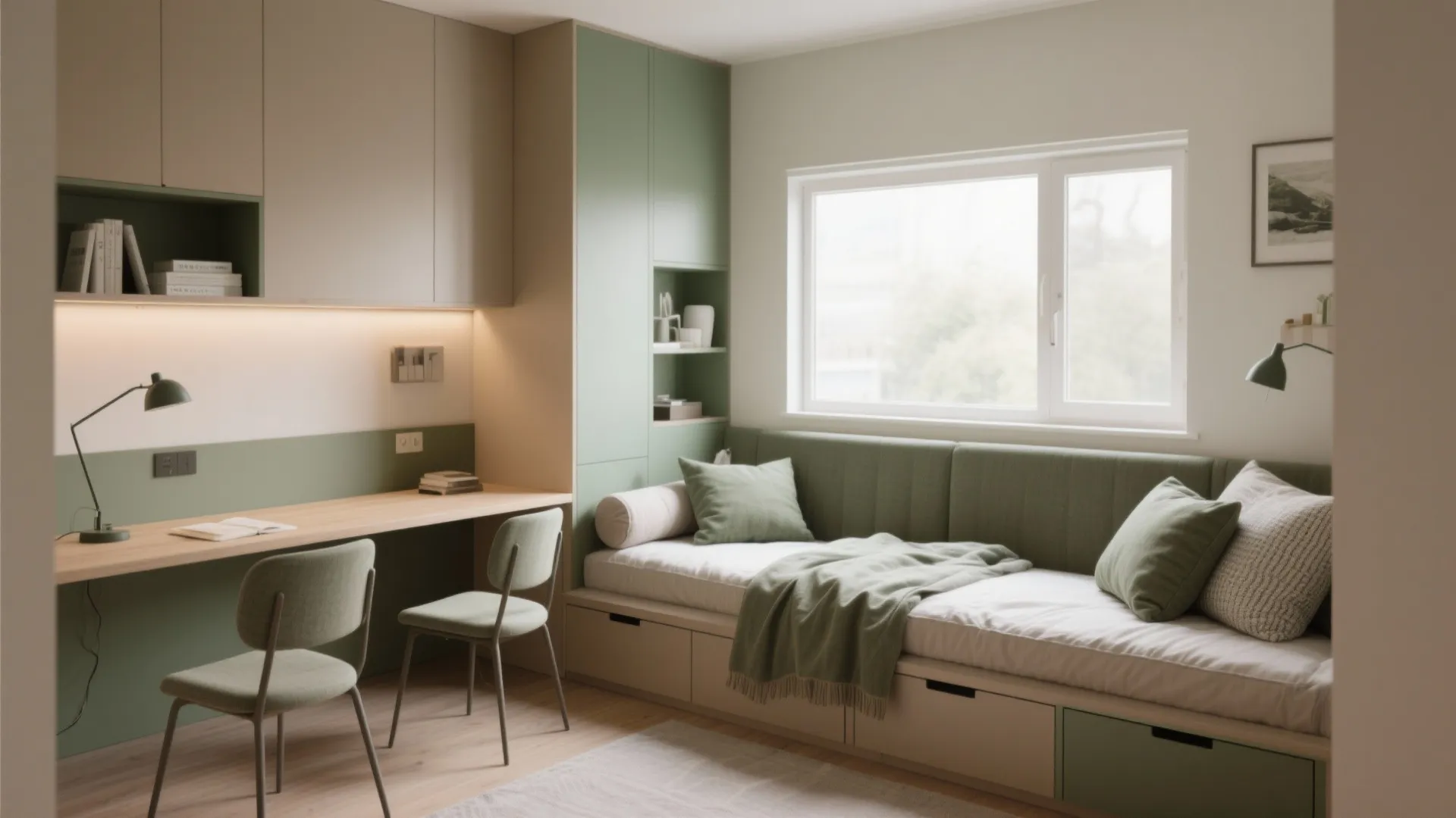 Dual-purpose study + guest zone