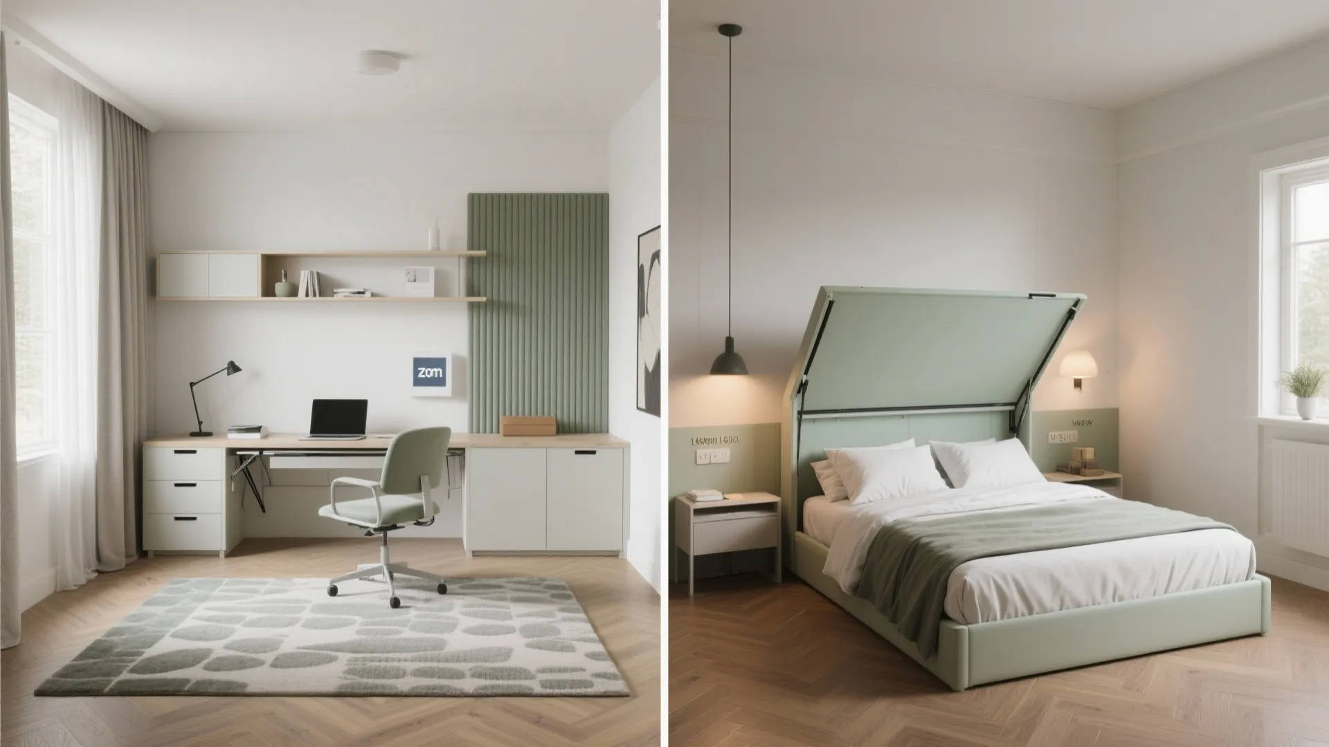 Multi-Functional Room: Study by Day, Guest Room by Night