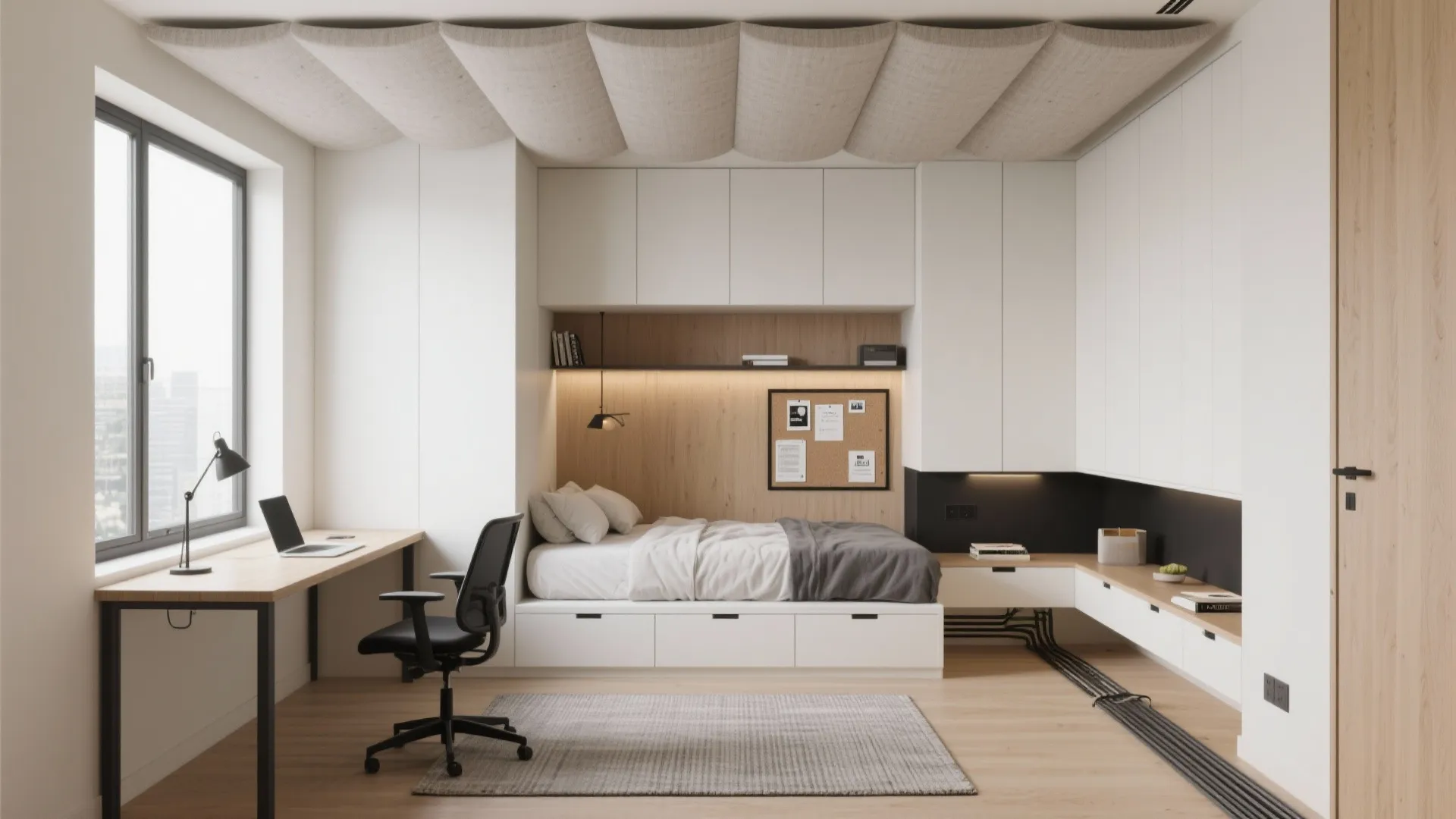 Multi-Use Study/Guest Room with Acoustic Comfort