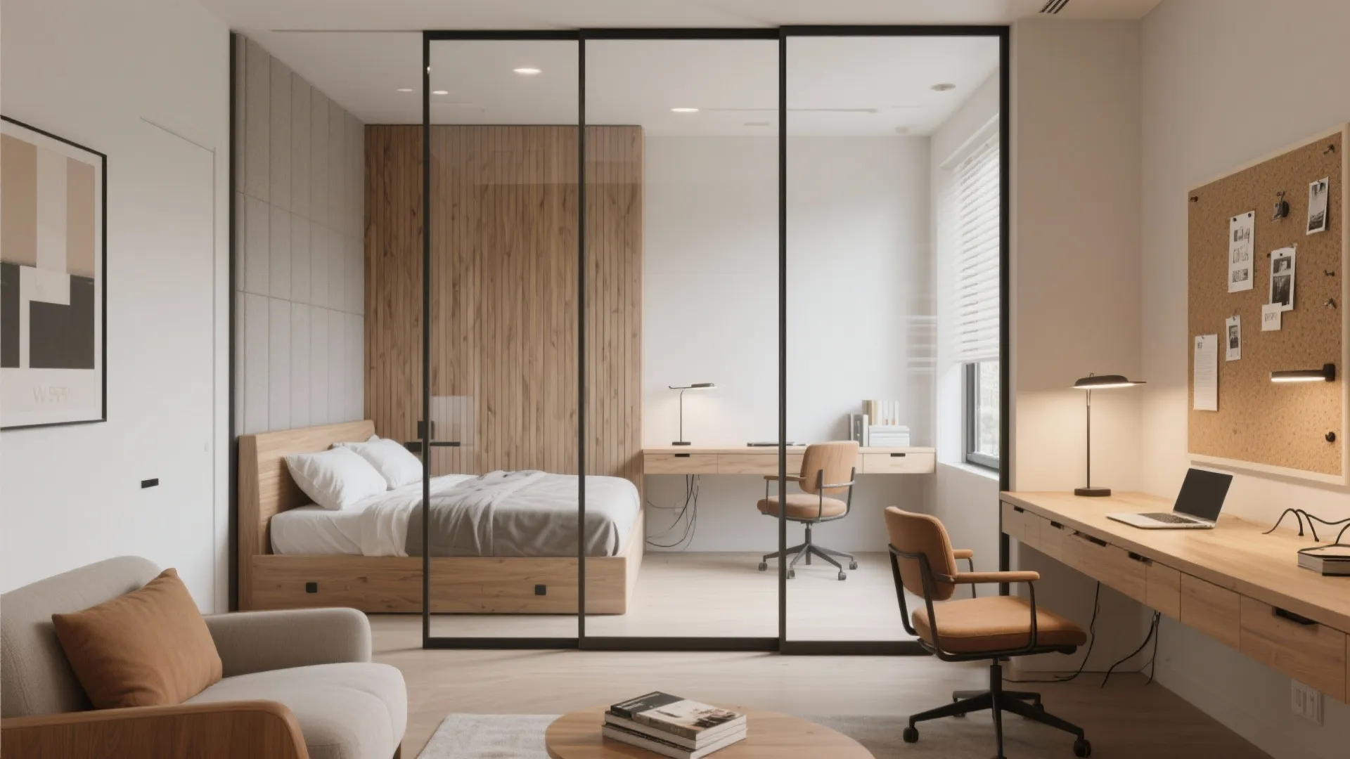 Multipurpose Study-Lounge With Hidden Tech