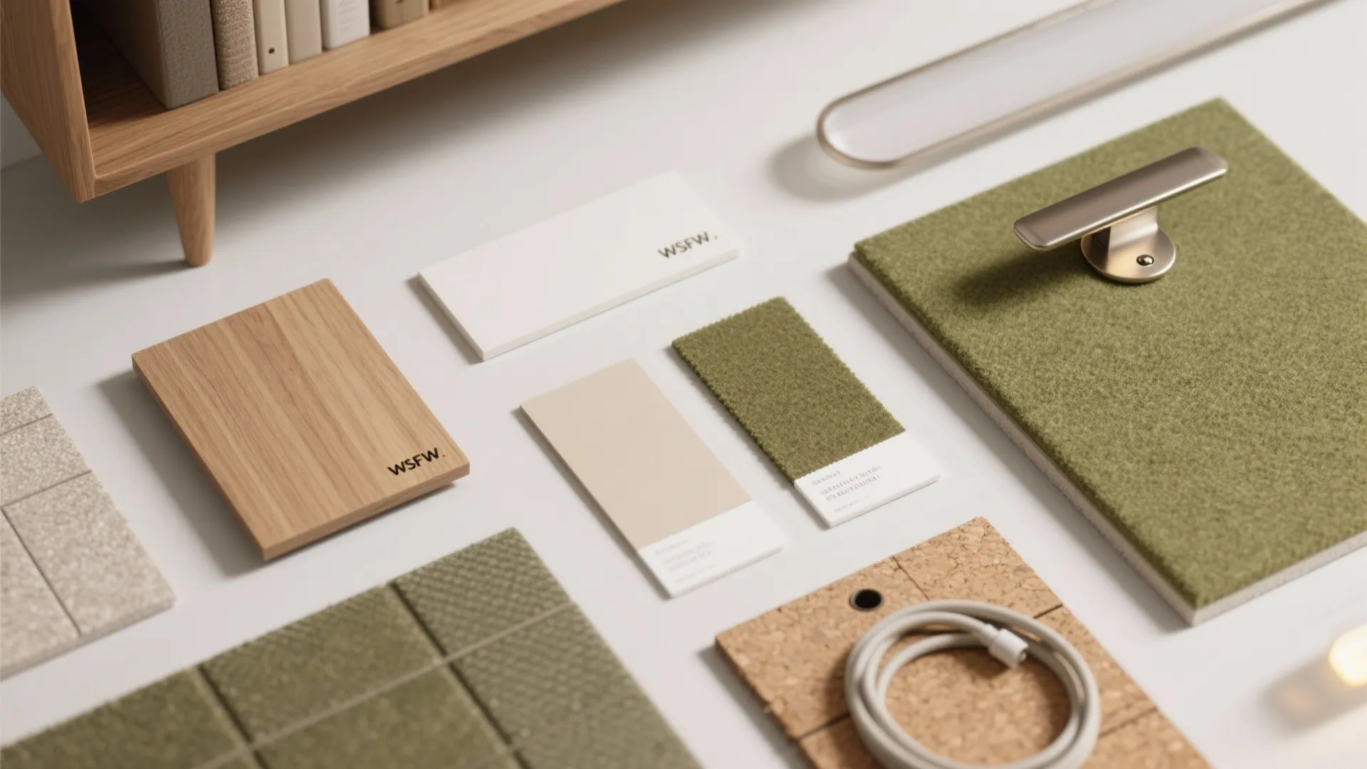 Storage wall with open-closed rhythm