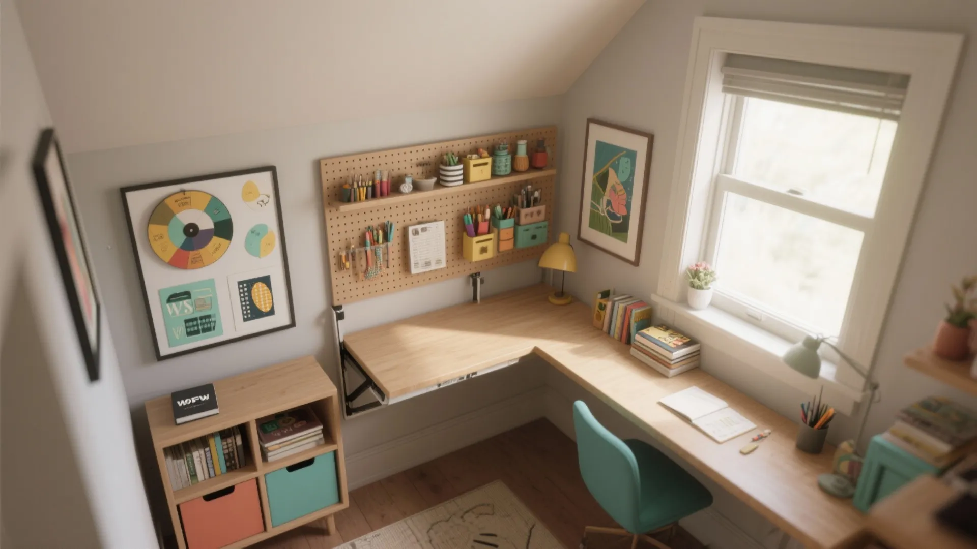 2. Multi-Functional Study Nook
