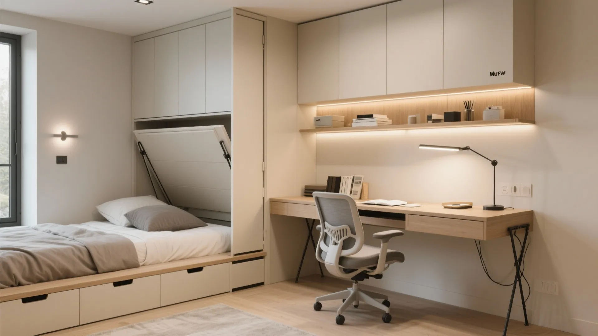 Flexible Study Nook and Guest Room Combo