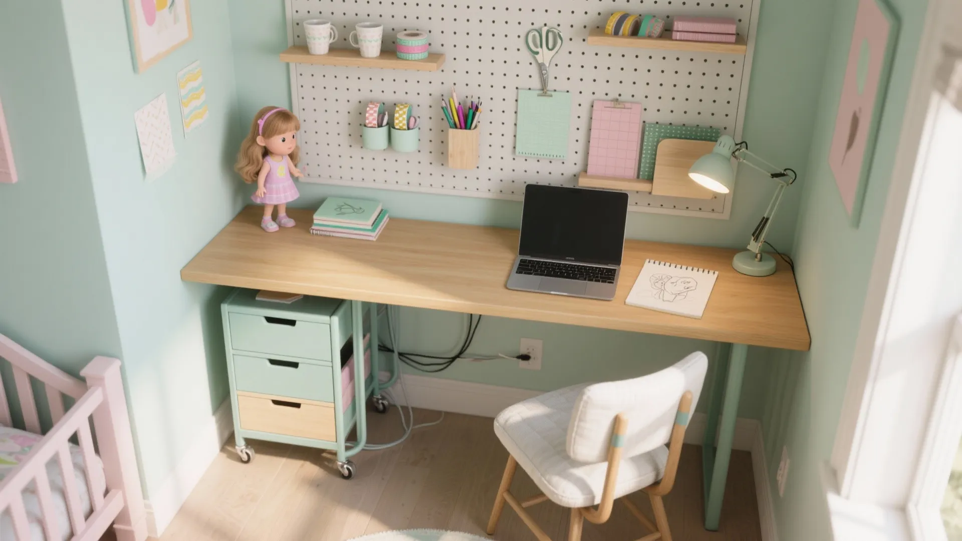 A Study-and-Craft Nook She’ll Own