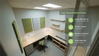 Ergonomic Home Office Design with Acoustic Panels