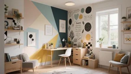 5 Wall Painting Ideas for Your Study Room
