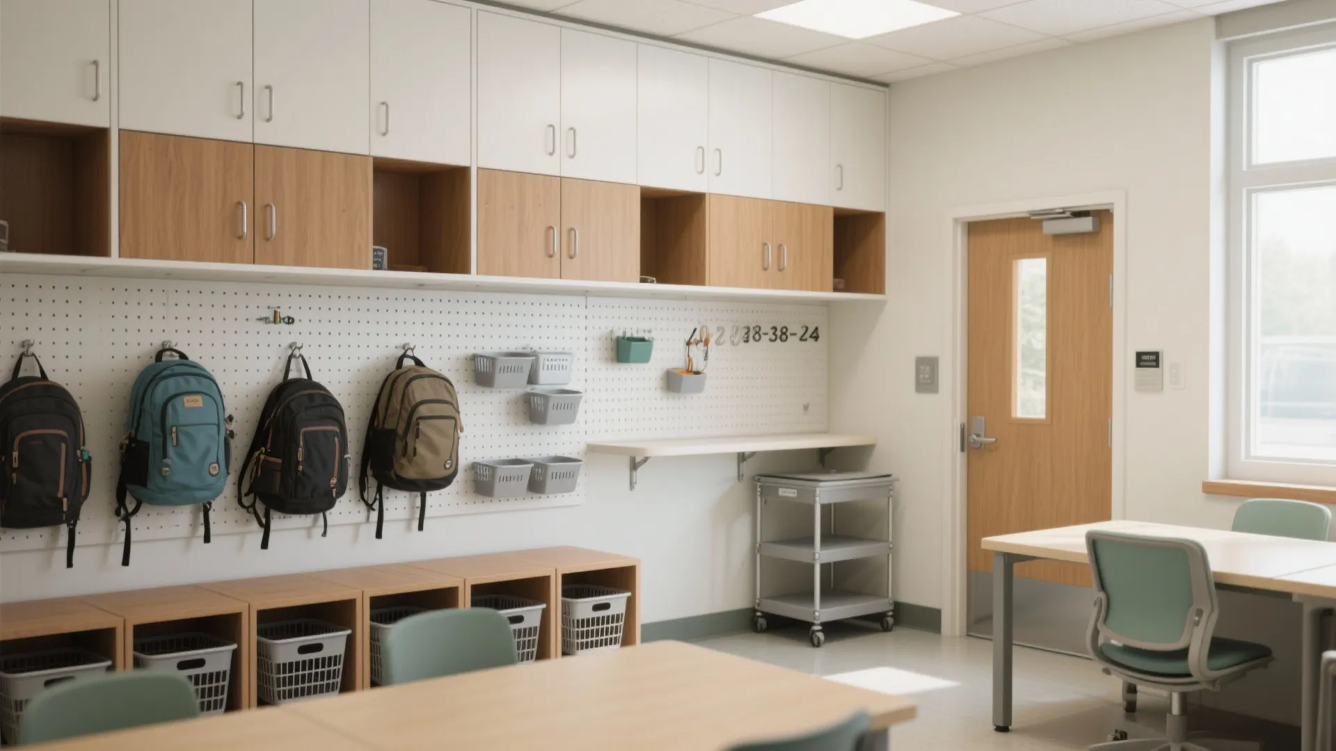 Minimal, Clutter-Free Study Storage