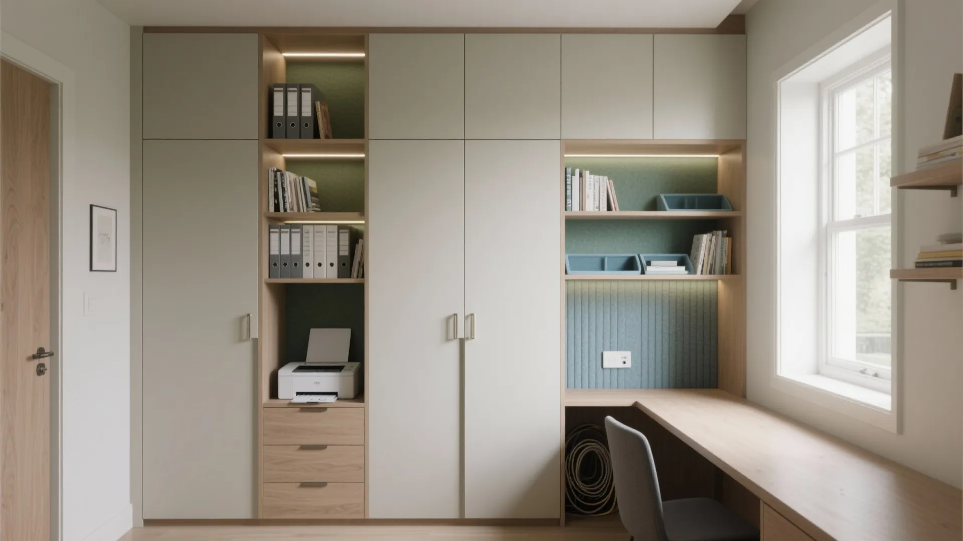 Study Room Wardrobe Designs: Made the Entire Space Work Better