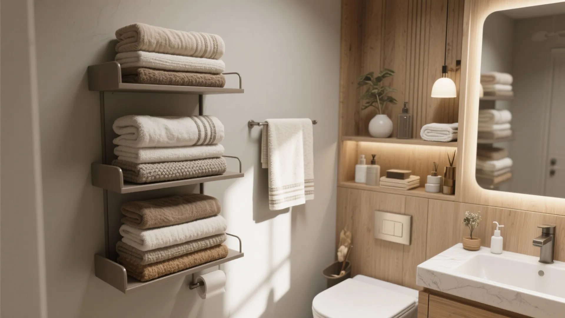 10 Decorative Bathroom Towel Ideas: Creative ways to style and display towels for a beautiful bathroom