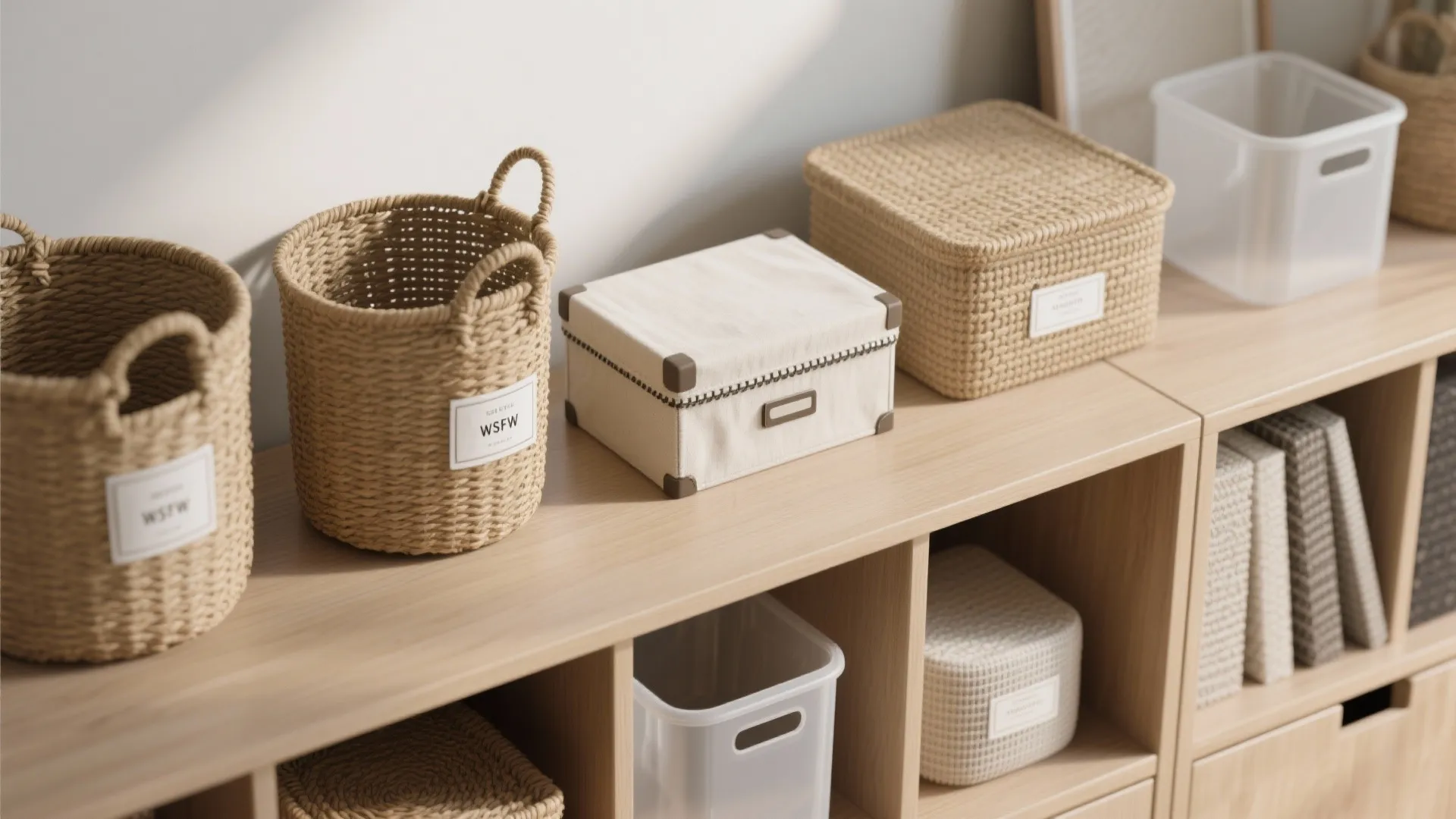 4. Functional Storage in Stylish Boxes