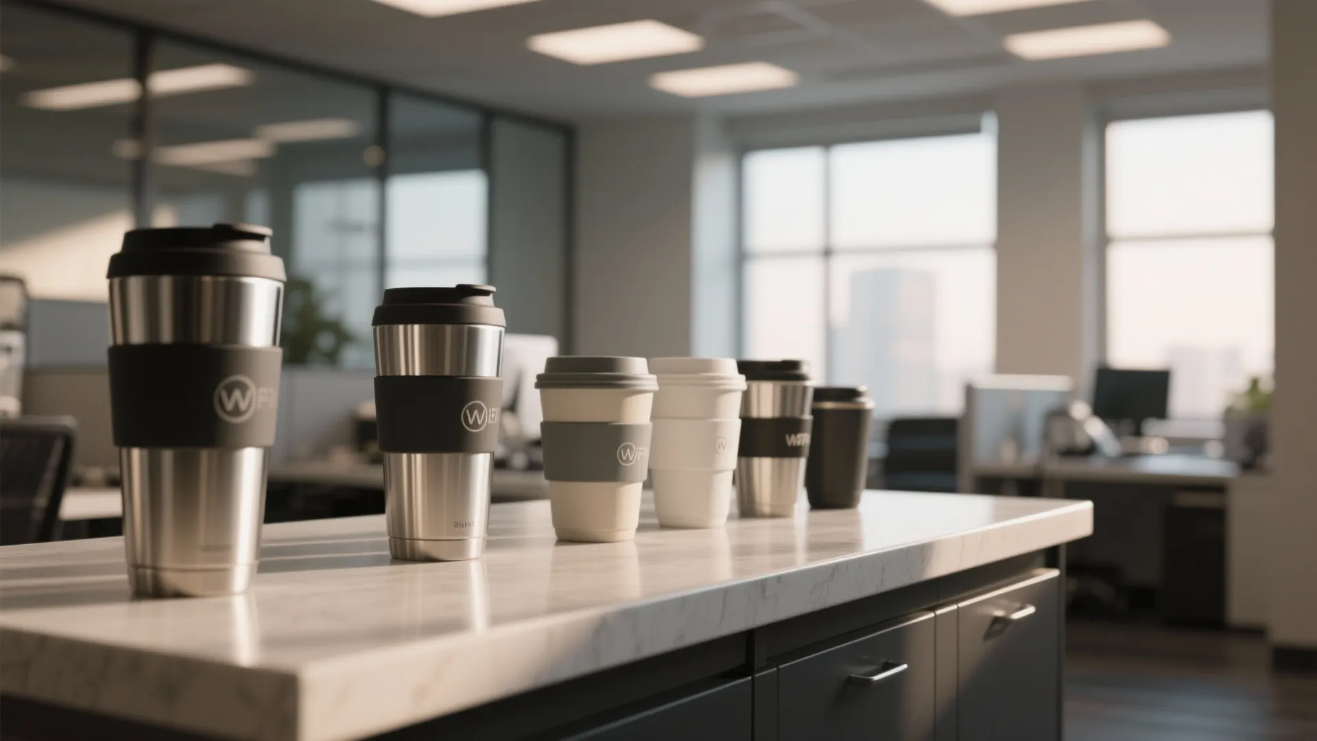 2. Stylish Reusable Coffee Cups