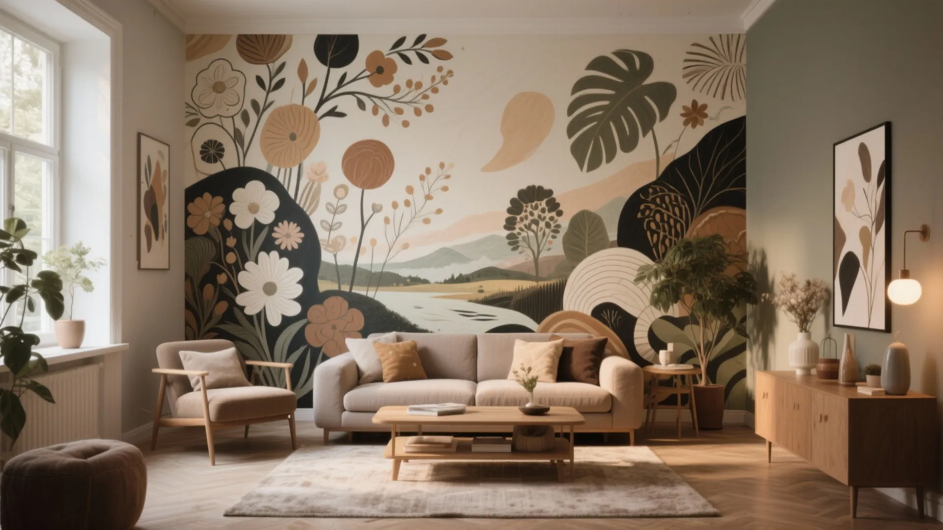 10 Living Room Mural Ideas to Elevate Your Space