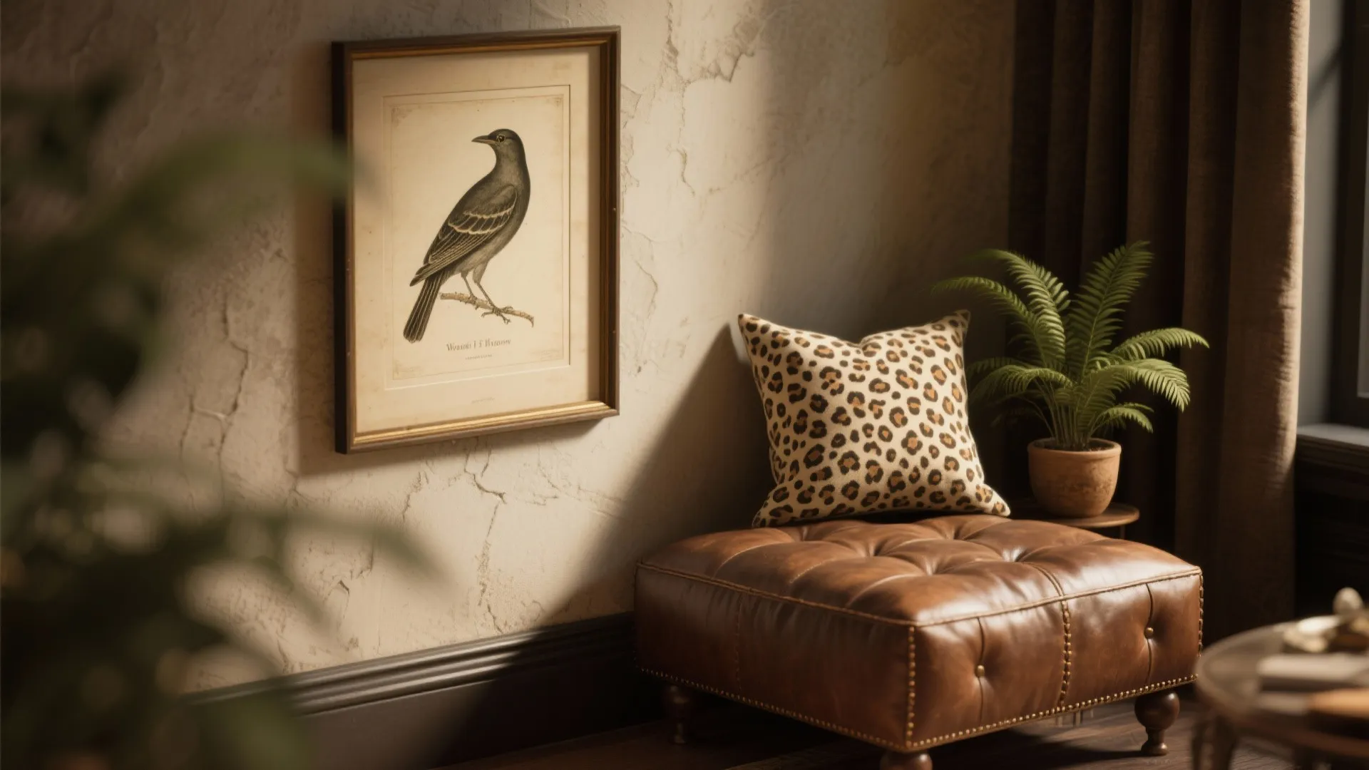 3. Tasteful animal motifs and botanical art