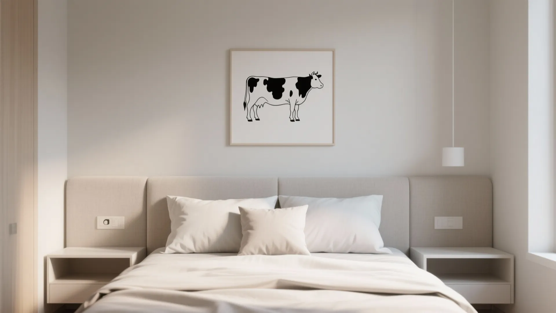 2. Subtle Motif: Minimal Cow Graphics