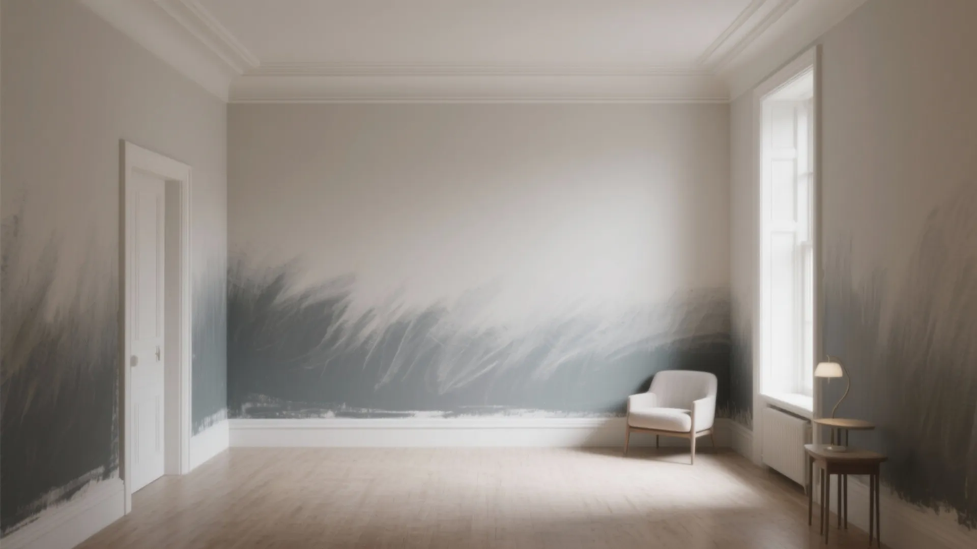 4. Subtle Ombre with Chalk Paint