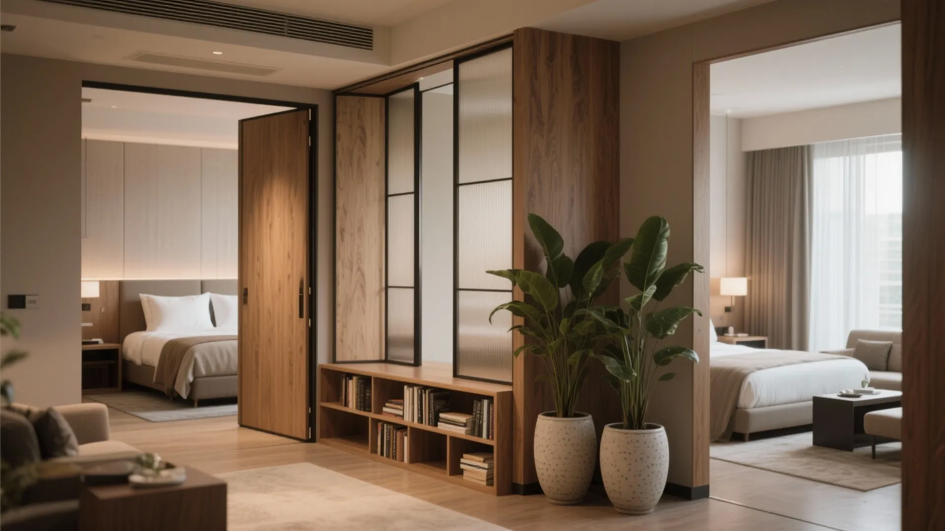 1. Define zones with subtle partitions