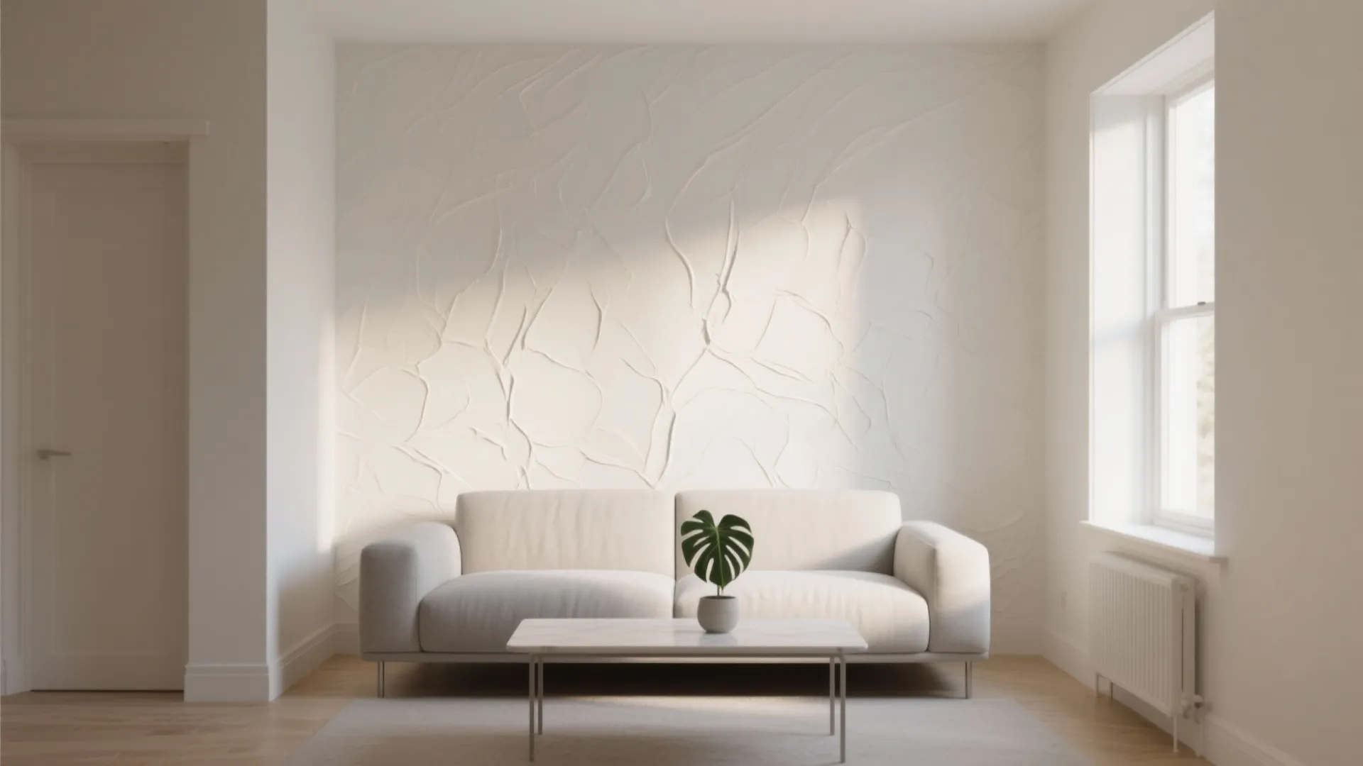 Subtle Textured Putty for Calm Walls