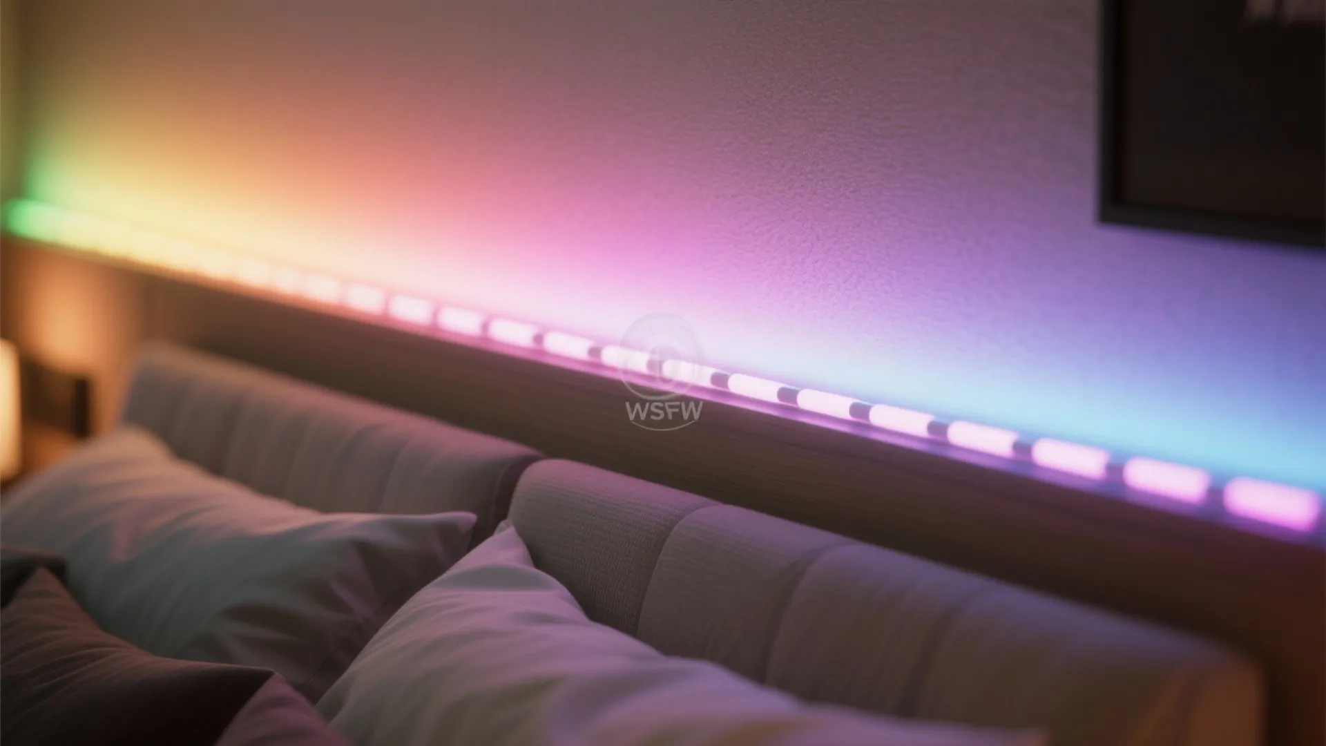 4. Subtle Rainbow Lighting