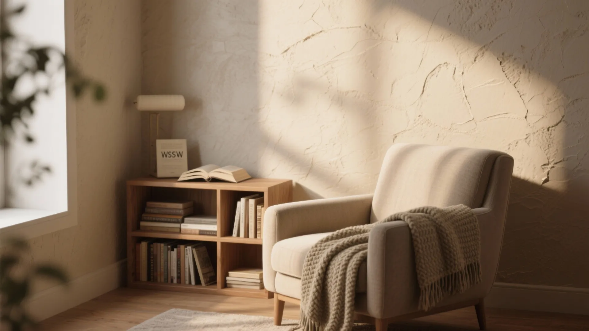 1. Subtle Sand Finish for Cozy Corners