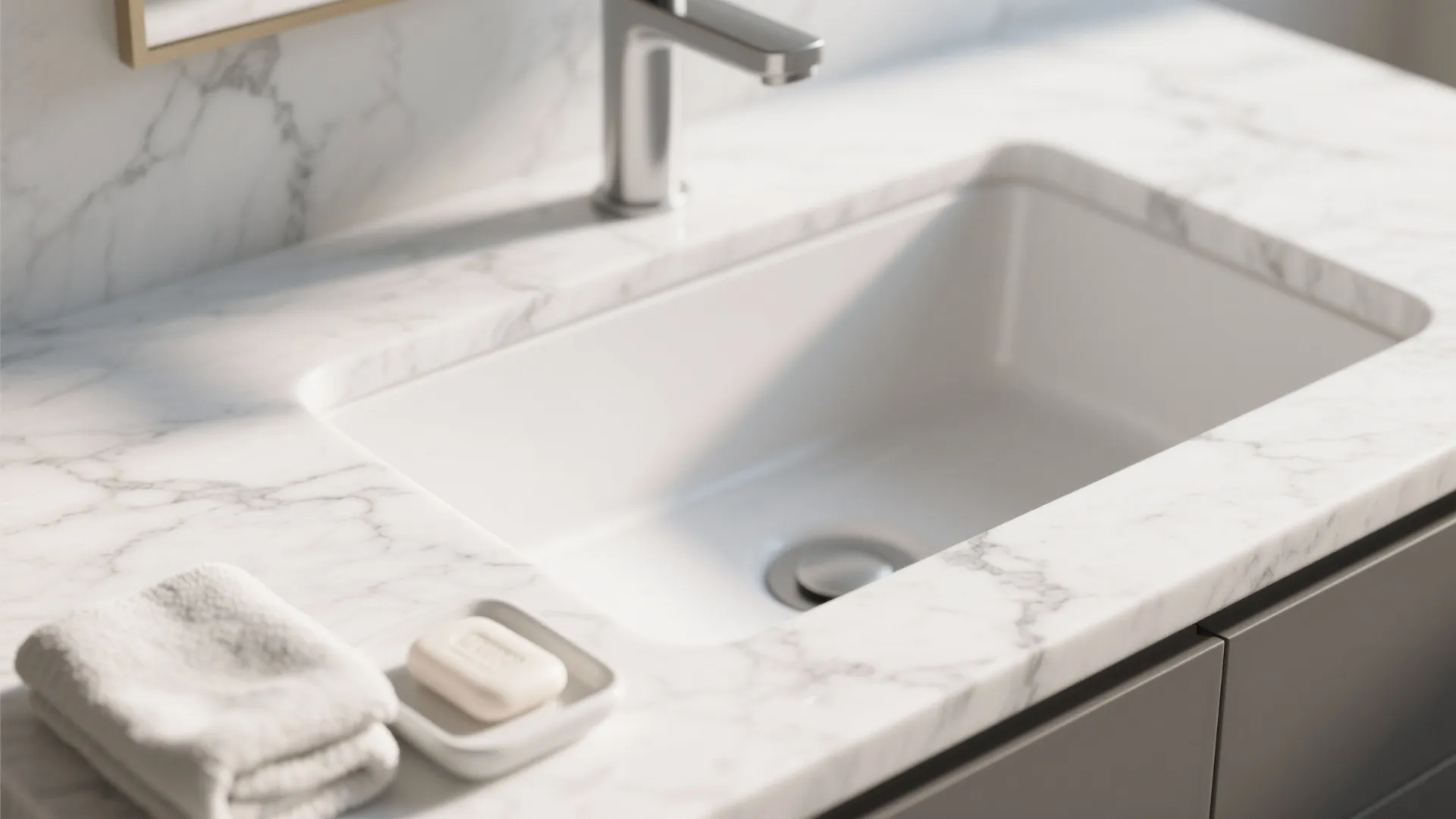 1. Clean Minimalist with Subtle Veining