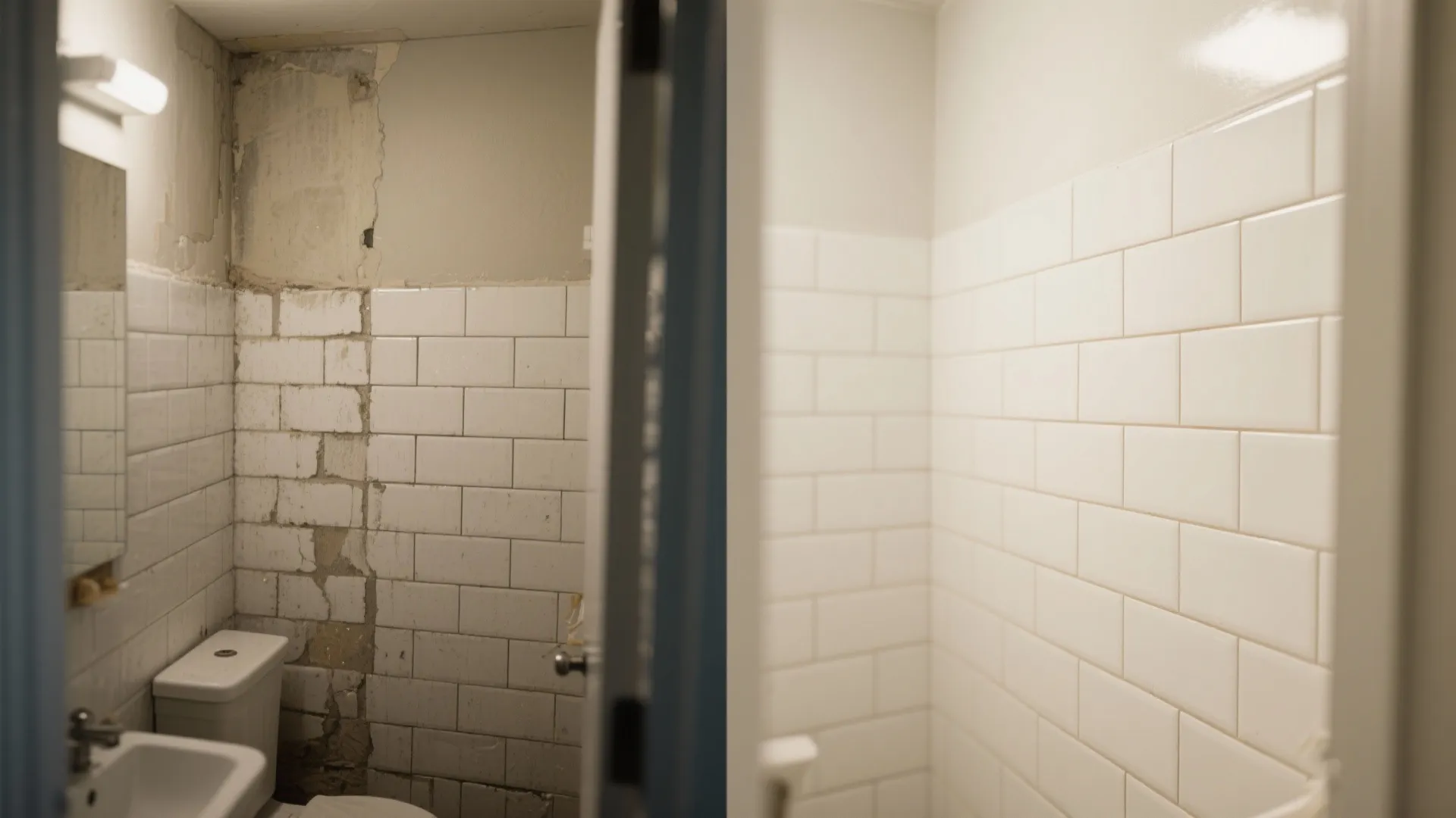 1) Minimalist white subway tile with mindful grout width