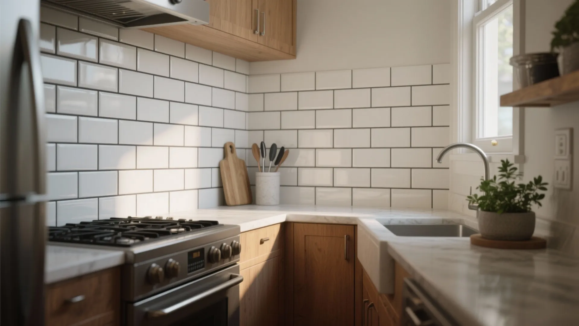 1. Classic Subway Tile with Bold Grout