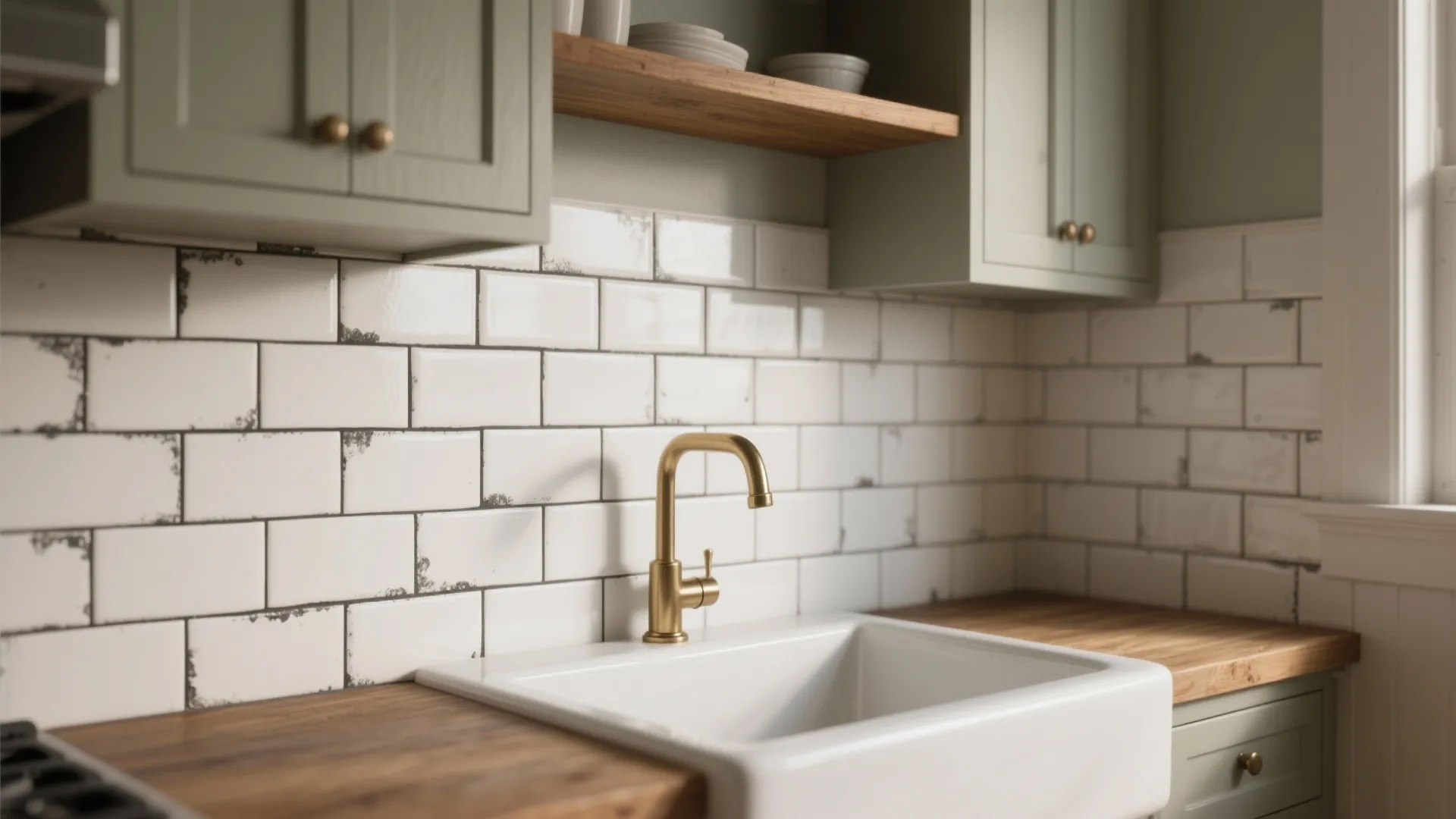 1. Classic subway tile with contrasting grout